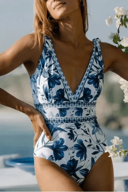 Ahria Floral One - Piece Swimsuit Set - Lora Toronto