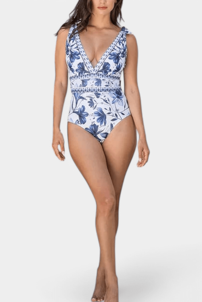 Ahria Floral One - Piece Swimsuit Set - Lora Toronto