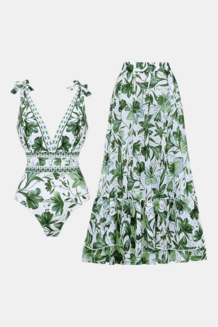 Ahria Floral One - Piece Swimsuit Set - Lora Toronto