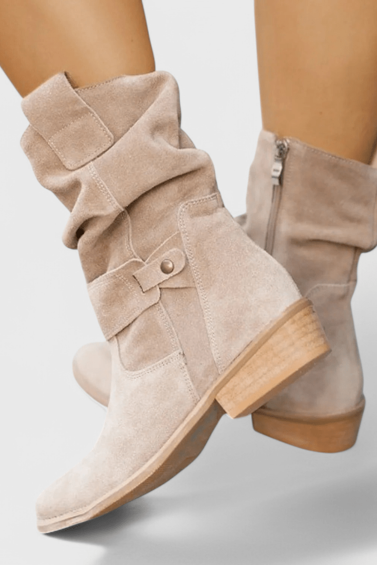 Aira Classic Suede Ankle Boots - Lora Toronto