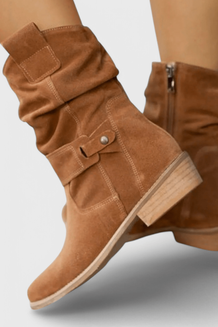 Aira Classic Suede Ankle Boots - Lora Toronto
