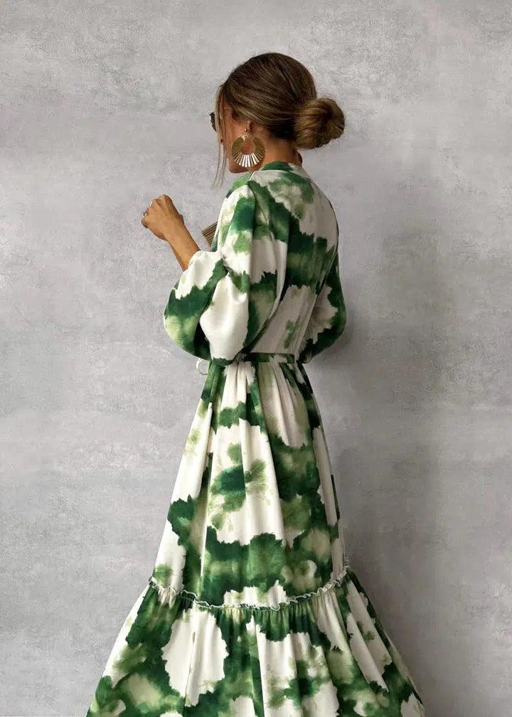 Alicia | Elegant Flowy Maxi Dress - Lora Toronto