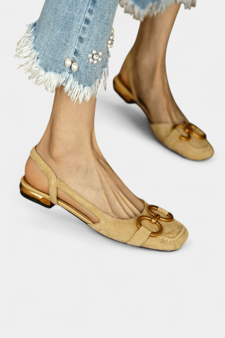 Alma Square - Toe Slingback Loafers - Lora Toronto