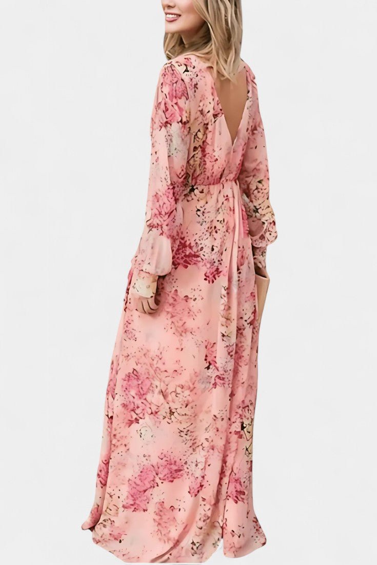 Amaliya | Floral Boho Maxi Dress - Lora Toronto