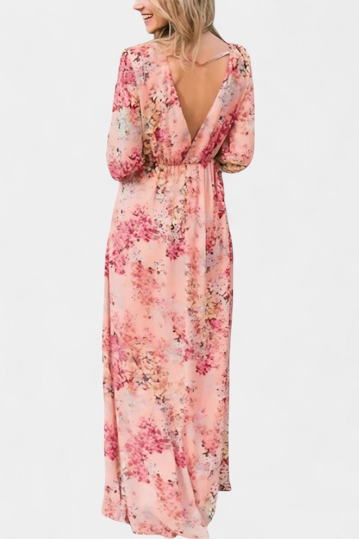 Amaliya | Floral Boho Maxi Dress - Lora Toronto