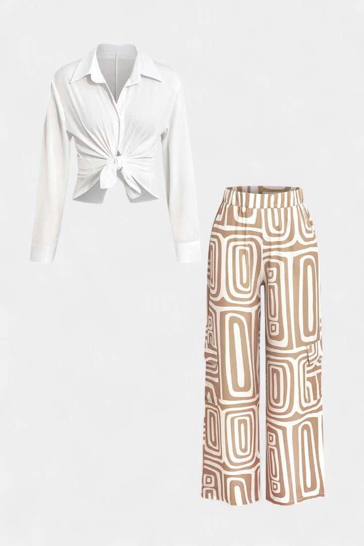 Calla Long - Sleeve Two - Piece Set - Lora Toronto