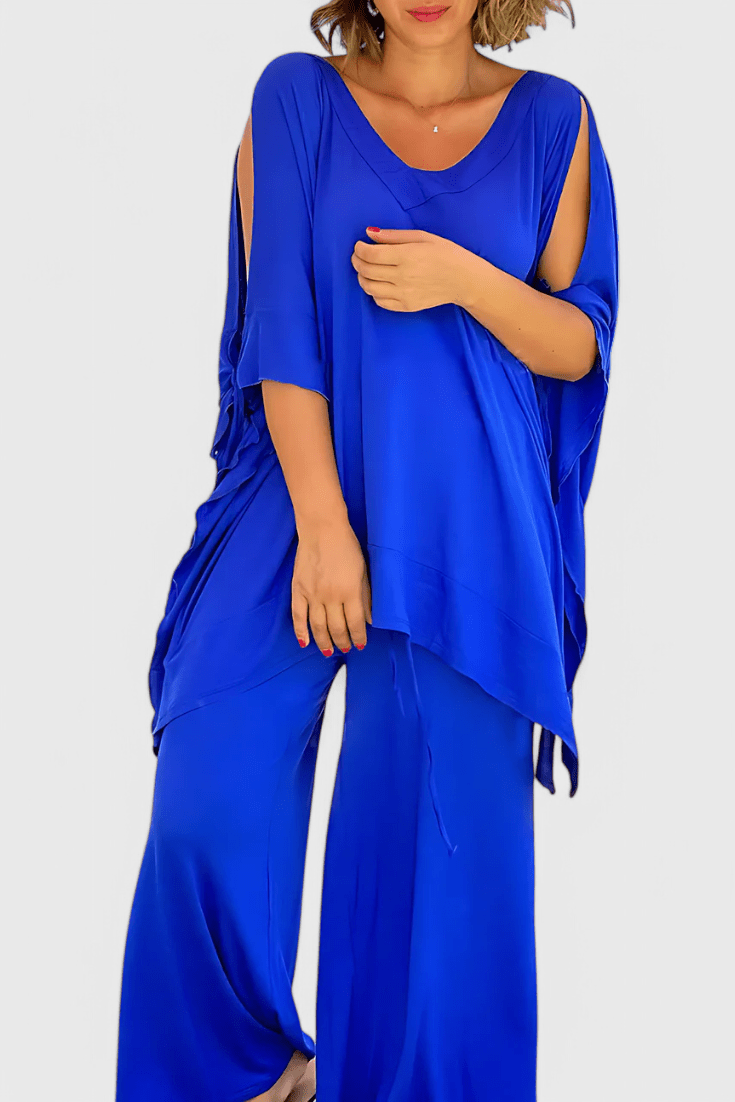 Cecilia Two - Piece Set with Off - Shoulder Detail - Lora Toronto