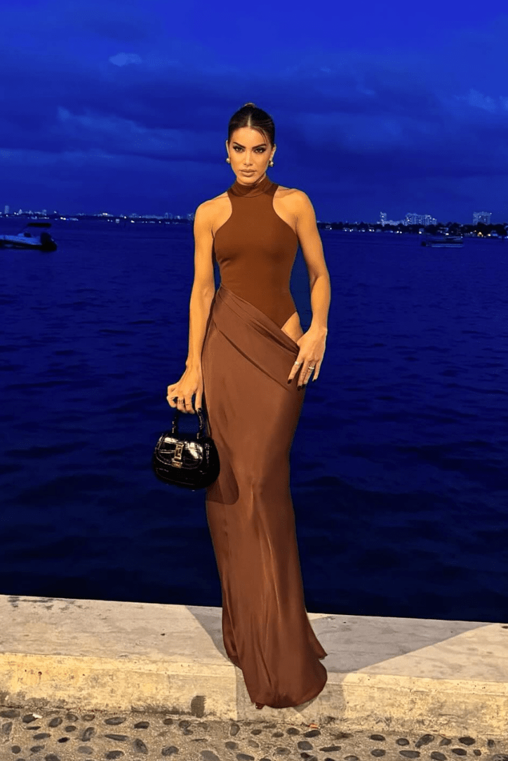 Faye | Asymmetrical Maxi Dress - Lora Toronto