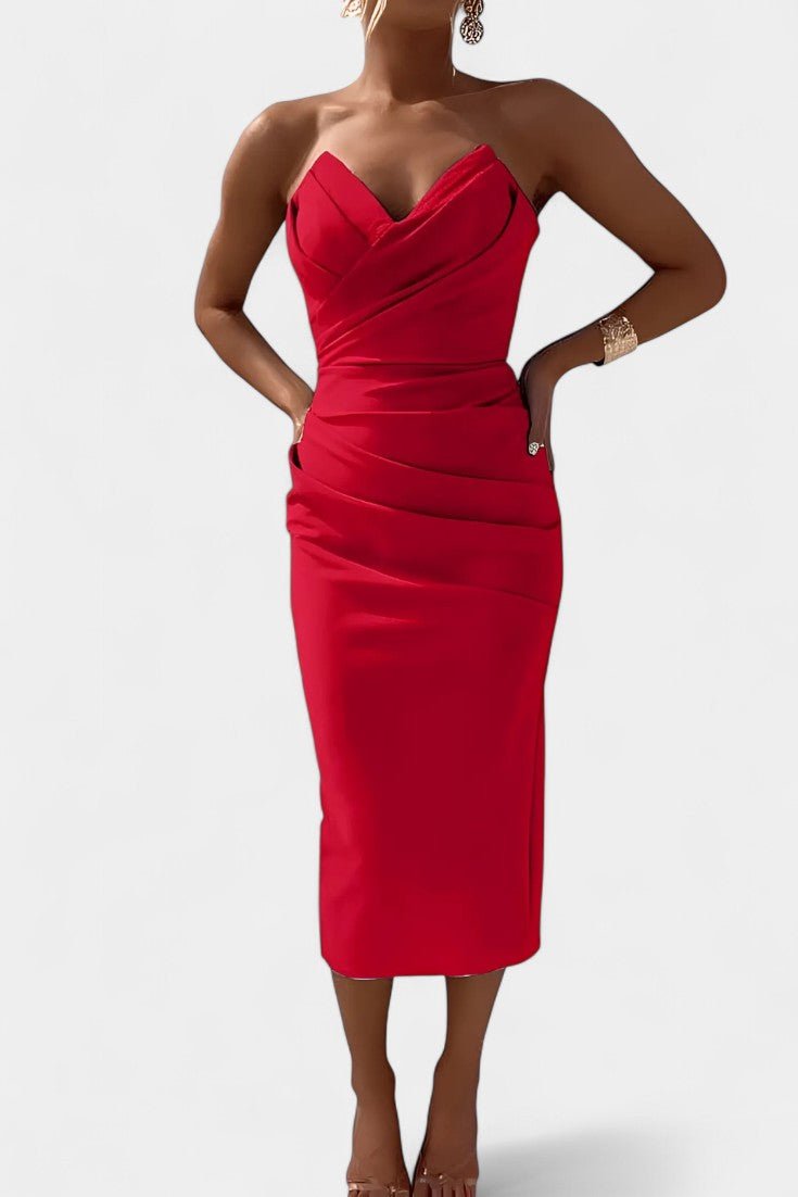Iveta | Strapless Backless Dress - Lora Toronto