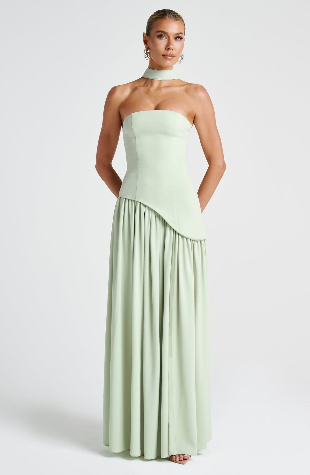 Maliyah | Scarf Maxi Dress - Lora Toronto