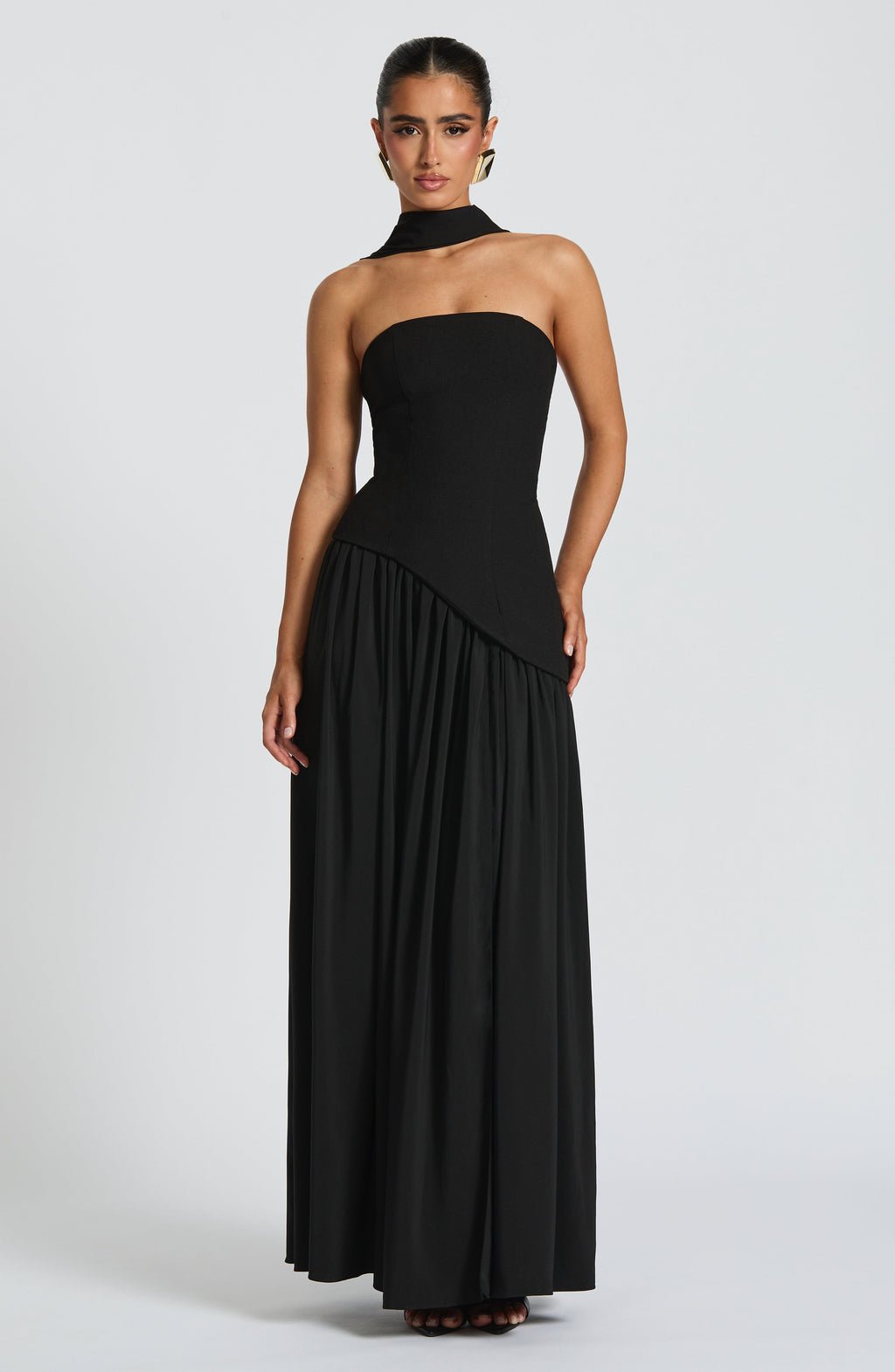 Maliyah | Scarf Maxi Dress - Lora Toronto
