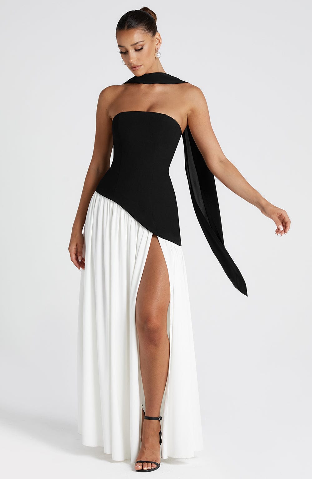Maliyah | Scarf Maxi Dress - Lora Toronto