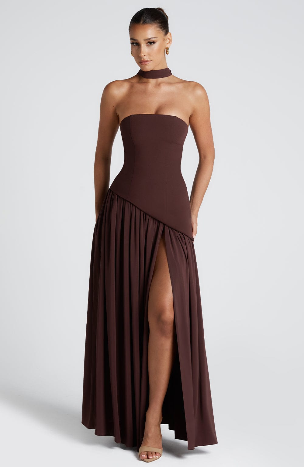 Maliyah | Scarf Maxi Dress - Lora Toronto