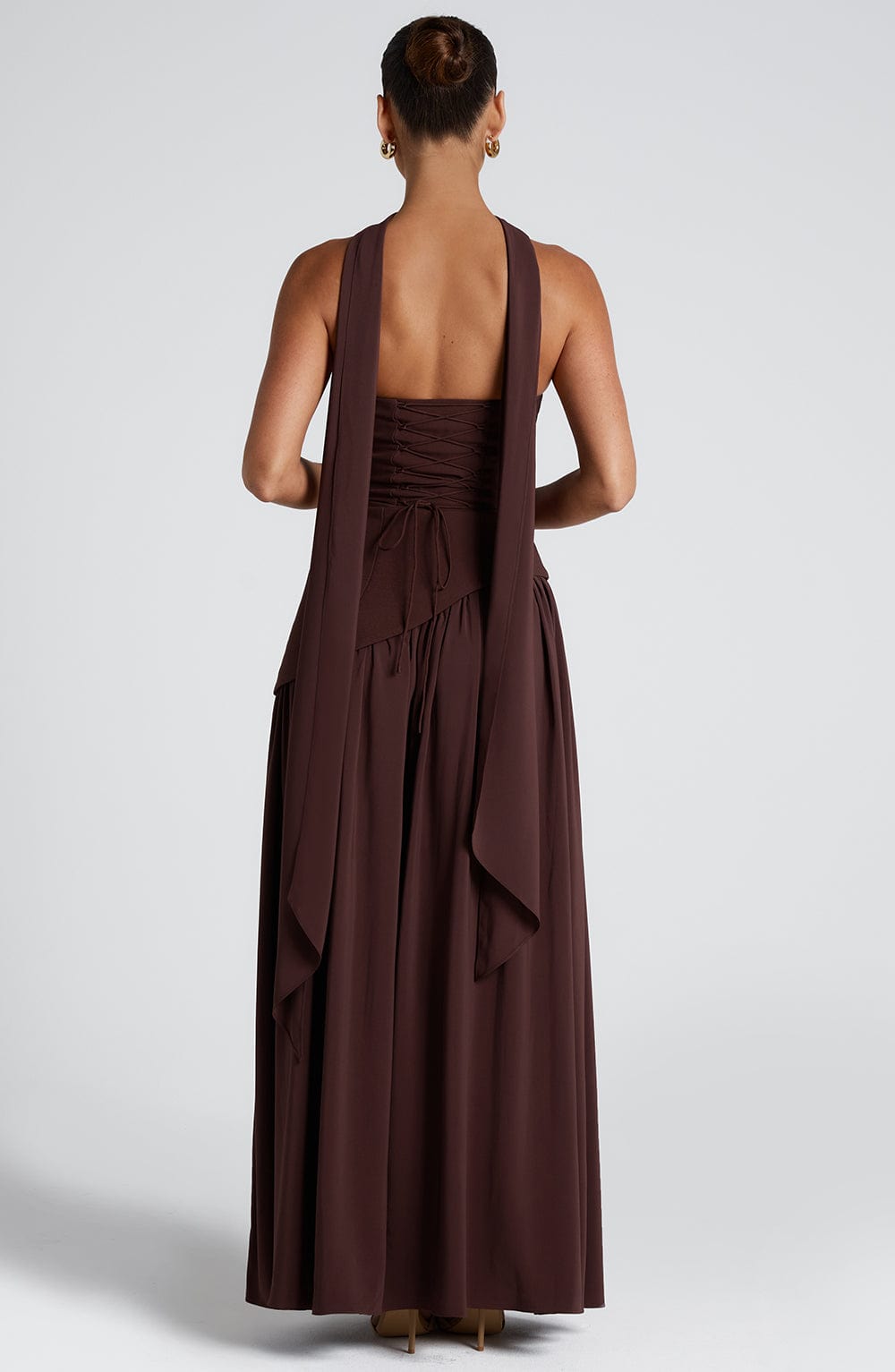 Maliyah | Scarf Maxi Dress - Lora Toronto