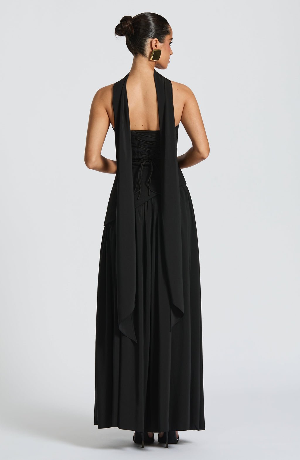 Maliyah | Scarf Maxi Dress - Lora Toronto