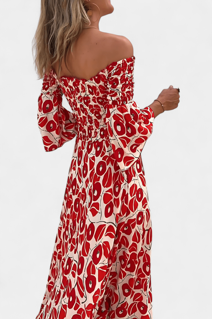 Mar | Off - Shoulder Floral Maxi Dress - Lora Toronto