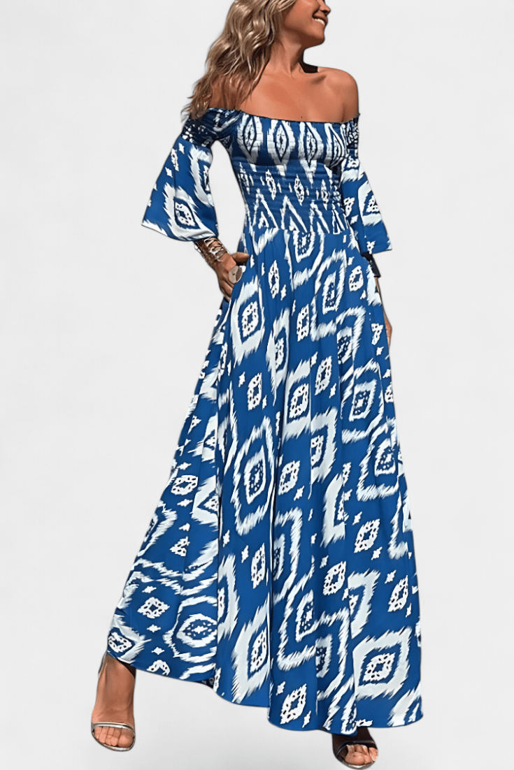 Mar | Off - Shoulder Floral Maxi Dress - Lora Toronto