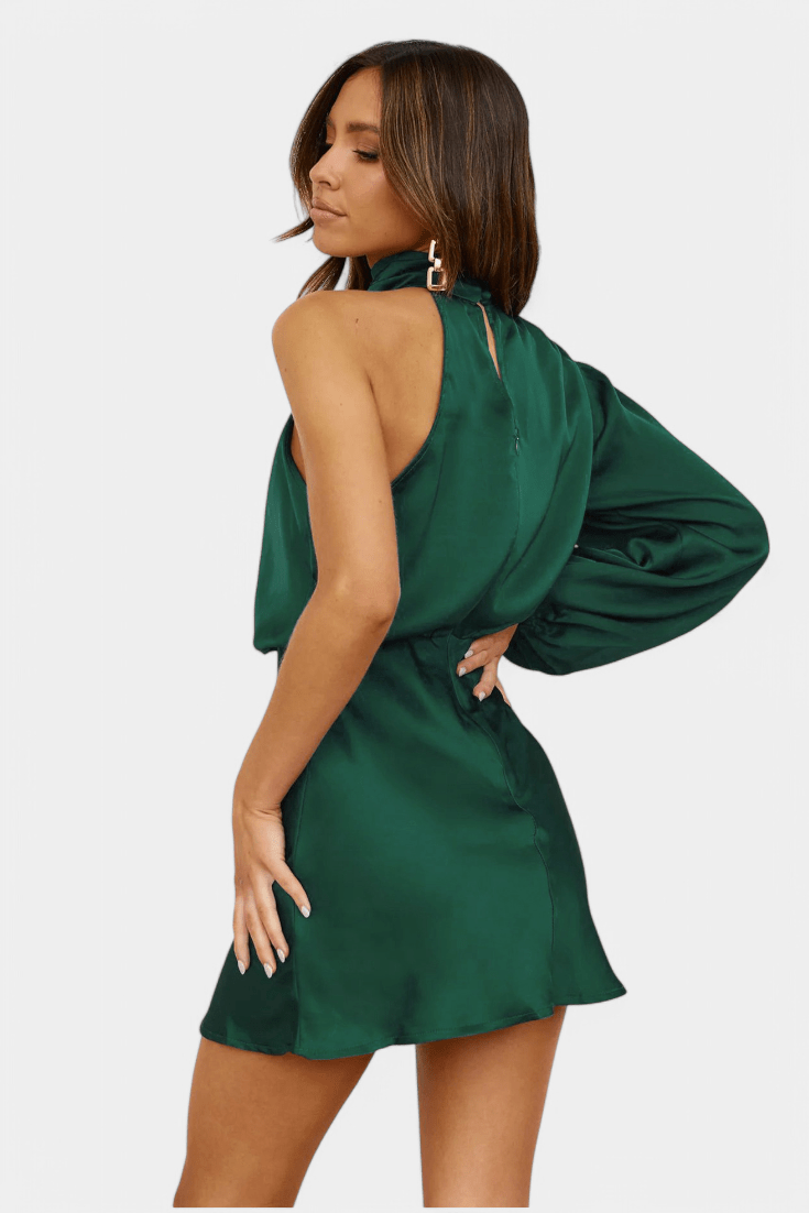 Mara | One - Shoulder Draped Dress - Lora Toronto