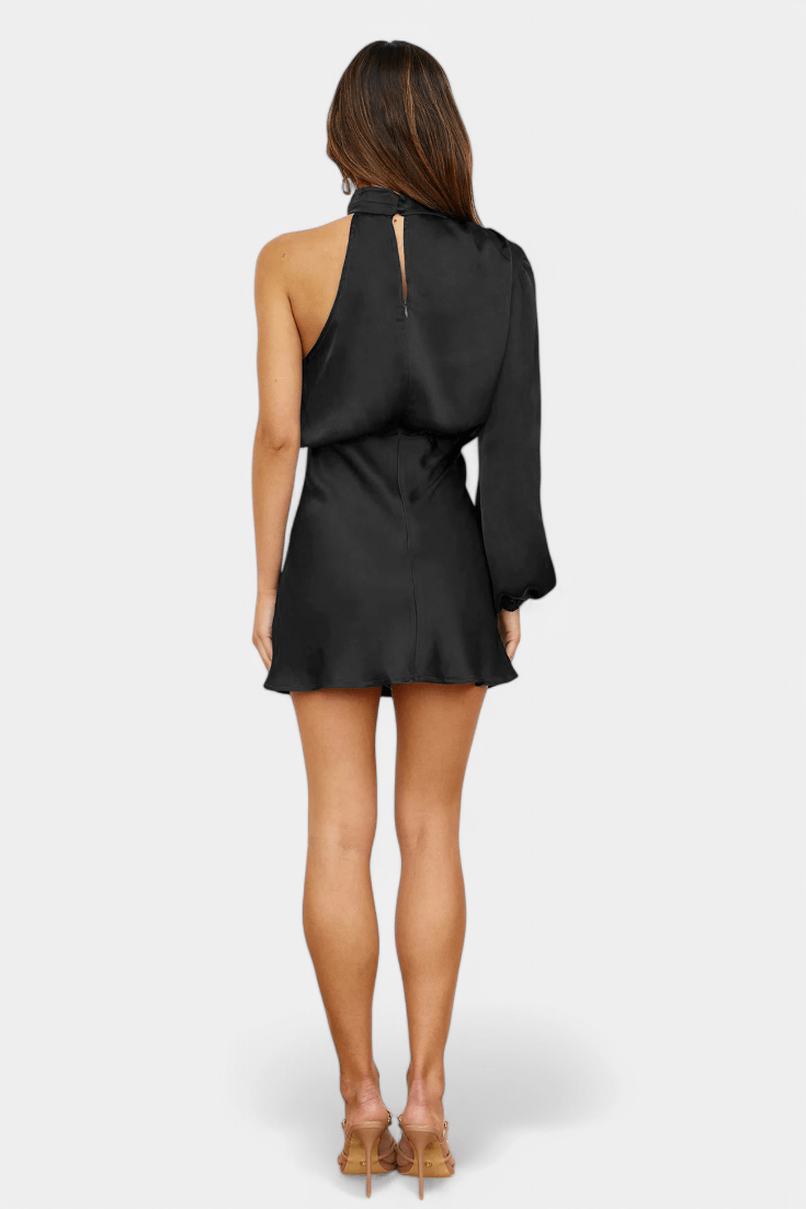 Mara | One - Shoulder Draped Dress - Lora Toronto