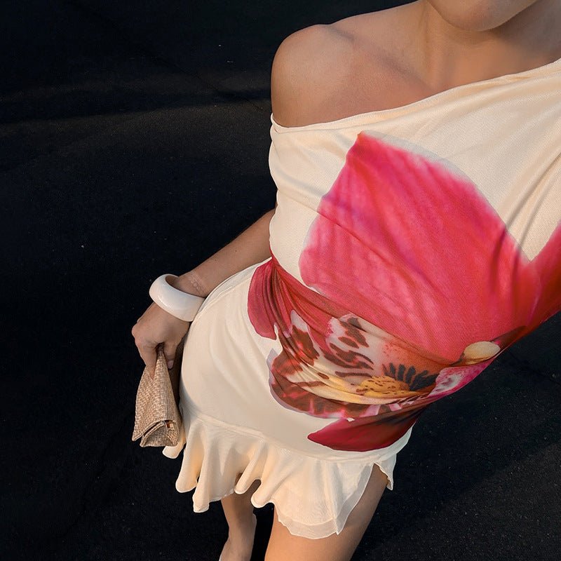 Maren | Floral Print Mini Dress - Lora Toronto