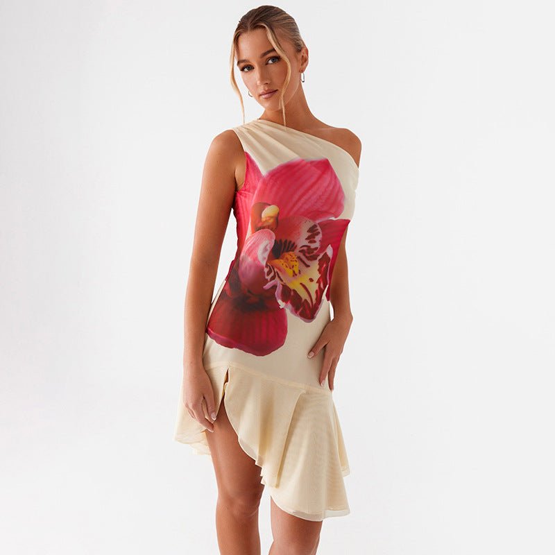 Maren | Floral Print Mini Dress - Lora Toronto