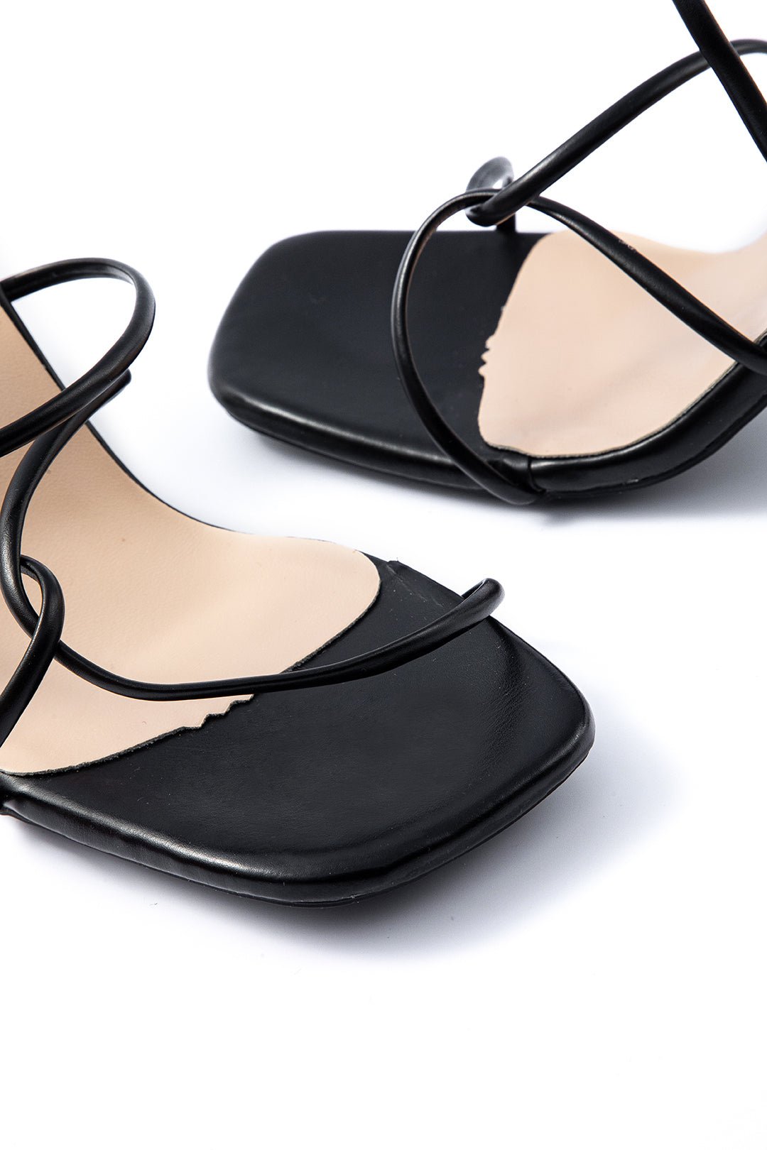 Open Toe Ankle - strapless High Heels - Lora Toronto
