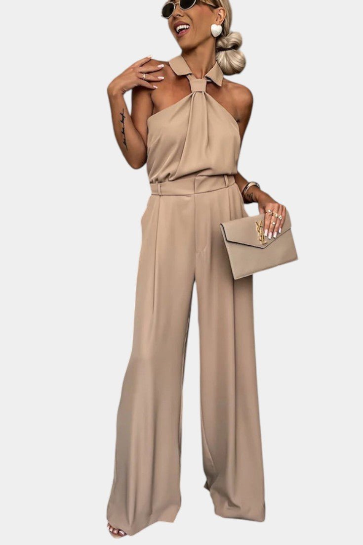 Sibyl Elegant Halter Two - Piece Set - Lora Toronto