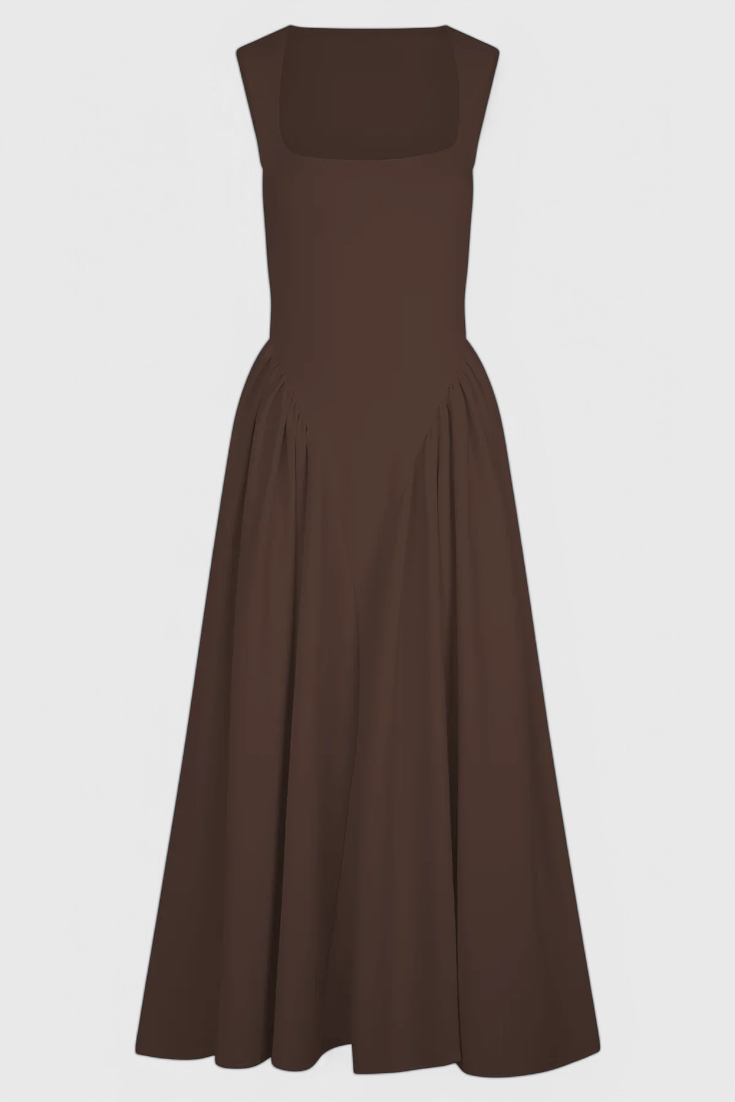 Verona | Sculpted Midi Dress - Lora Toronto