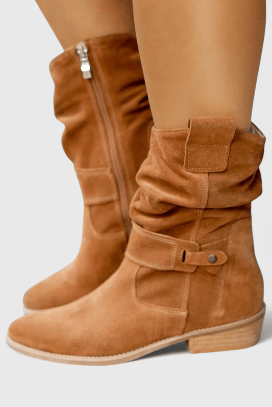 Aira Classic Suede Ankle Boots - Lora Toronto