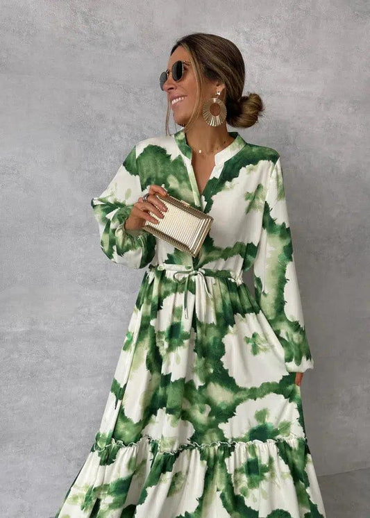 Alicia | Elegant Flowy Maxi Dress - Lora Toronto