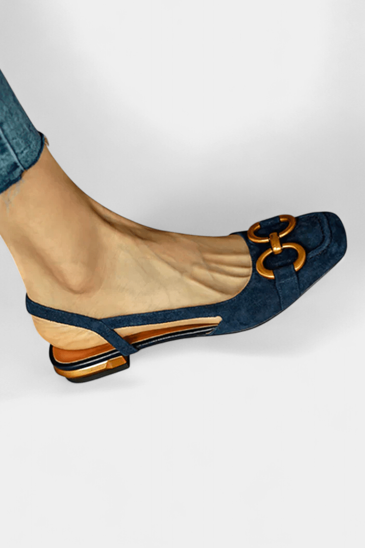 Alma Square - Toe Slingback Loafers - Lora Toronto
