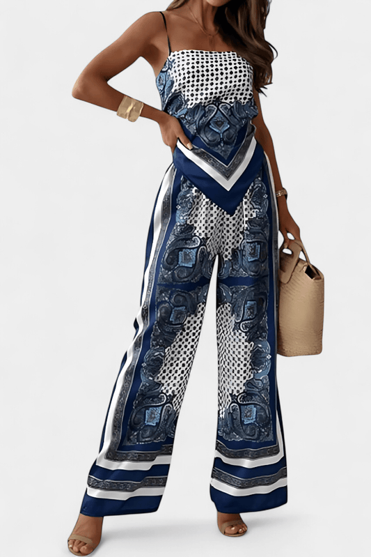 Anna Paisley Tie - Back Co - Ord Set - Lora Toronto