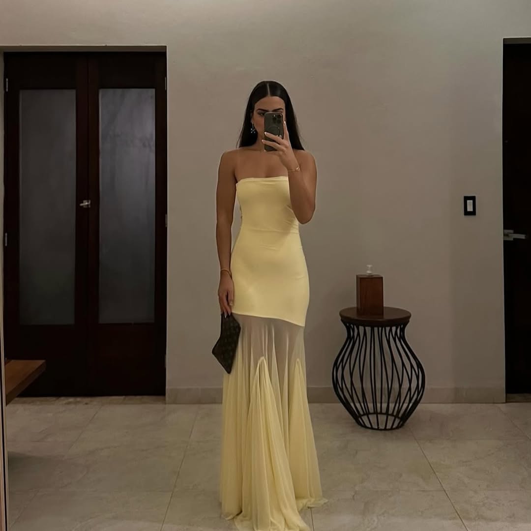 Calliope | Slim Bustier Maxi Dress - Lora Toronto