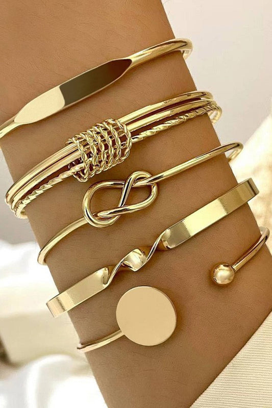 Chain Bracelet Geometric Open Bangle - Lora Toronto
