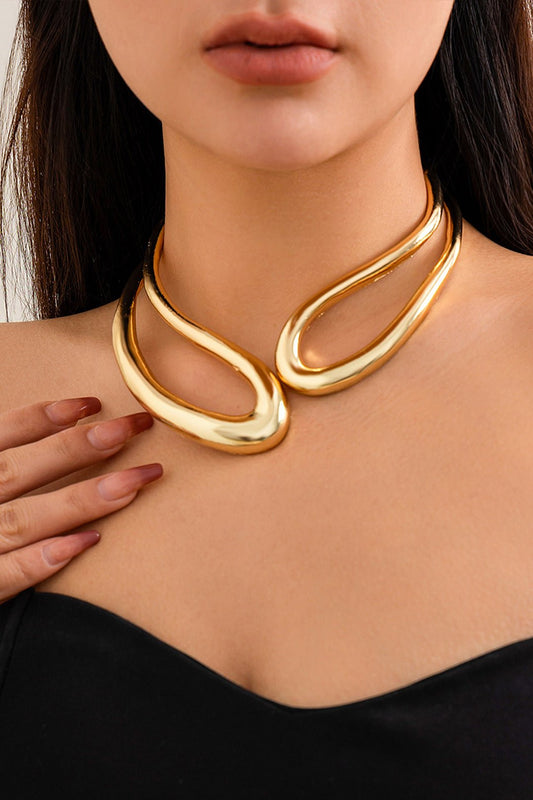Cut Out Asymmetrical Necklace - Lora Toronto