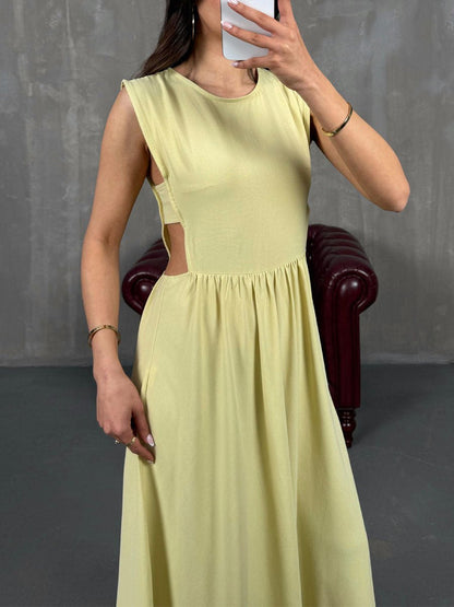 Delina | Cut - Out Maxi Dress - Lora Toronto