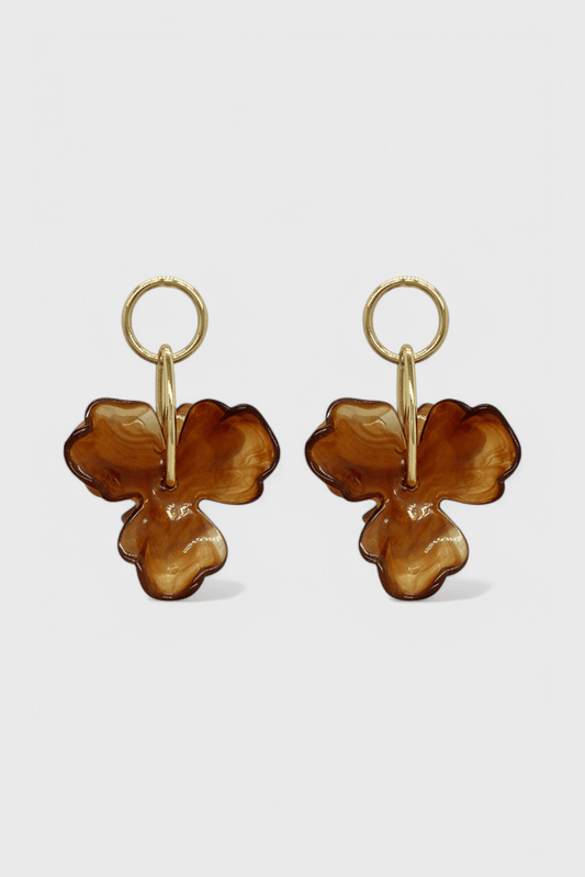 Flower Pendant Earrings - Lora Toronto