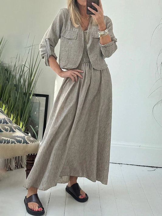 Isla Coast Two - Piece Dress Set - Lora Toronto
