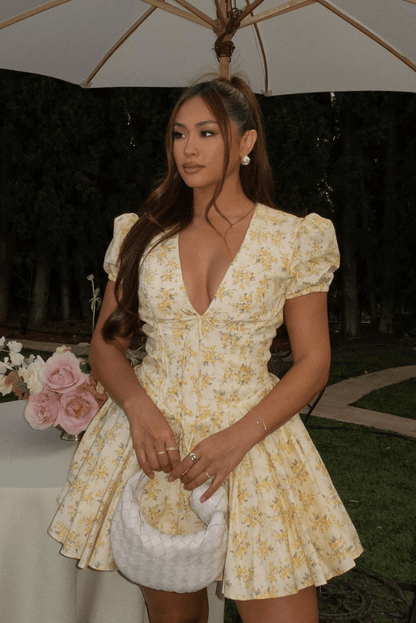Juliette | Floral Mini Dress - Lora Toronto