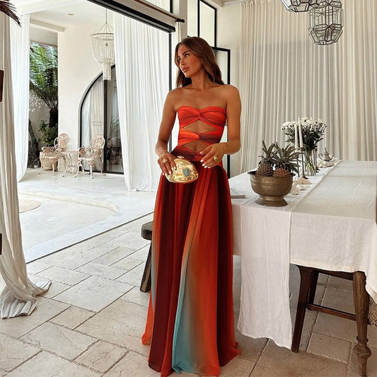 Laney | Strapless Maxi Dress - Lora Toronto