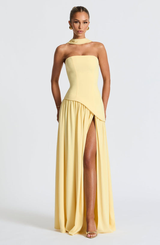 Maliyah | Scarf Maxi Dress - Lora Toronto