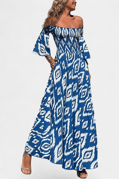 Mar | Off - Shoulder Floral Maxi Dress - Lora Toronto
