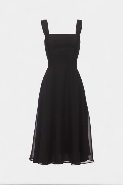 Mary | Sleeveless Fit and Flare A - Line Midi Dress - Lora Toronto