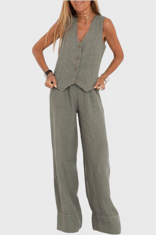Nora Classic Cotton Short Sleeve Blouse - Lora Toronto