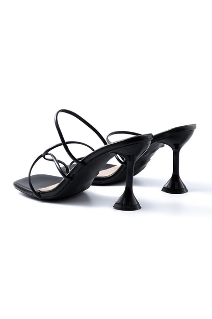Open Toe Ankle - strapless High Heels - Lora Toronto