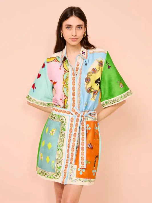 RUMMY | PRINT MINI DRESS - Lora Toronto
