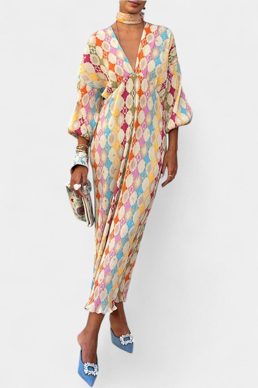 Shanice | Striped Loose - Fit Maxi Dress - Lora Toronto