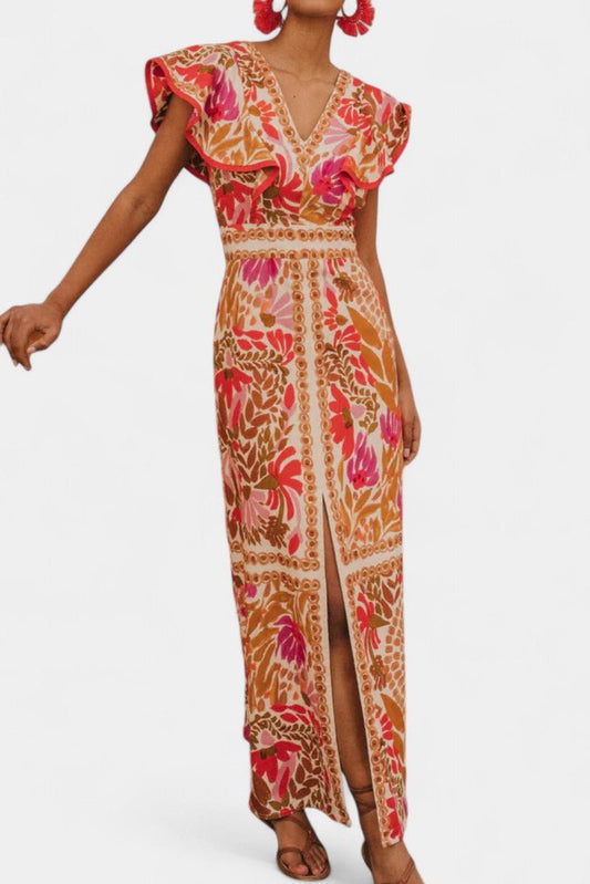 Suzanne | Vibrant Floral Maxi Dress - Lora Toronto