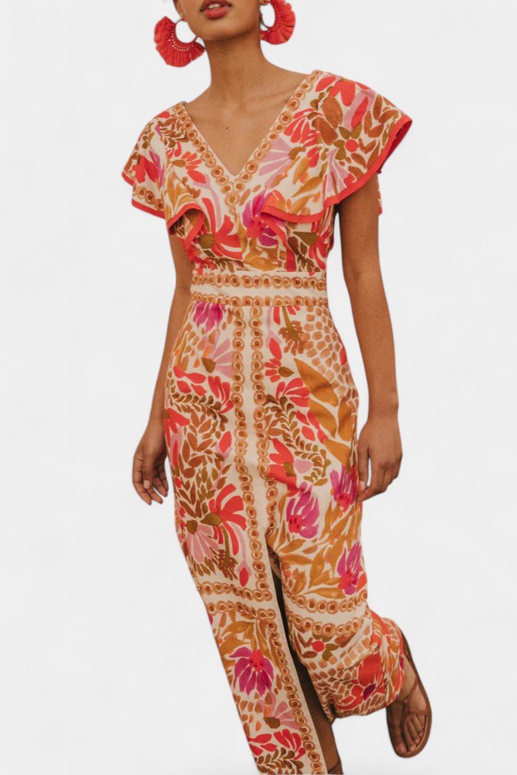 Suzanne | Vibrant Floral Maxi Dress - Lora Toronto