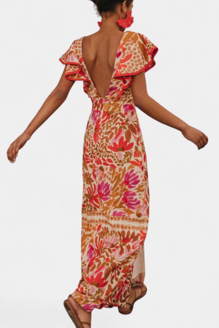 Suzanne | Vibrant Floral Maxi Dress - Lora Toronto